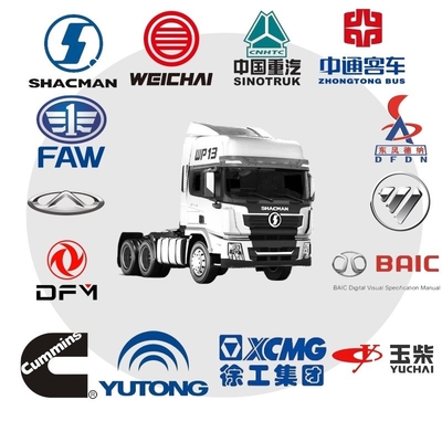 Ontwerp Weichai Motor Sinotruk HOWO Sitrak Shacman Foton FAW Dongfeng Trailer Tractor Mining Dump Cargo 371 380 420 Truck Spare Parts